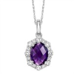 A gemstone necklace