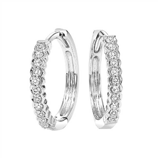 2 silver diamond rings